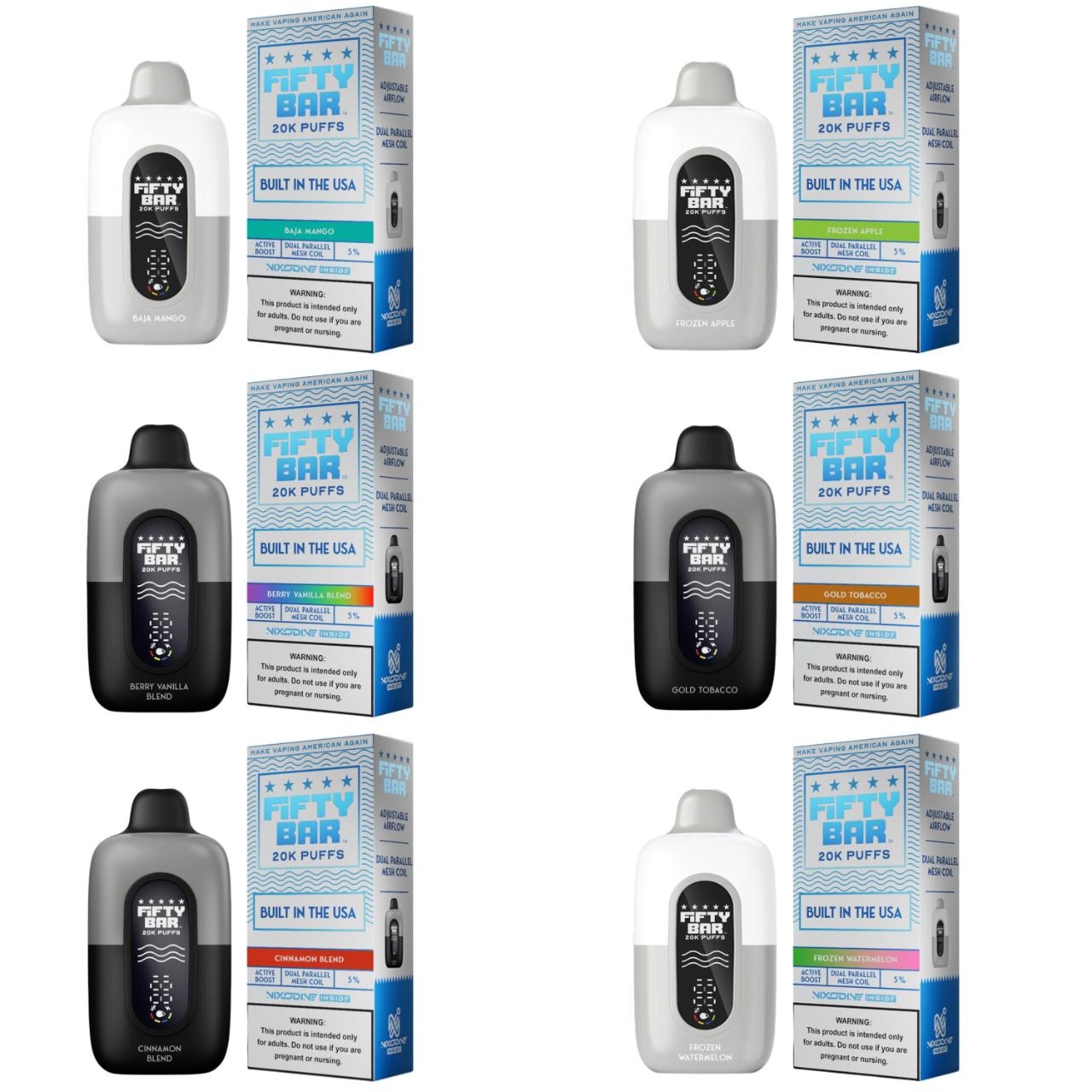 Fifty Bar Nixodine V2 20000 Puff Disposable