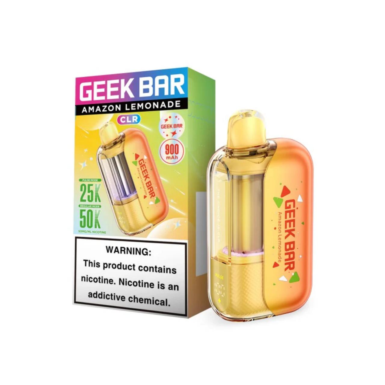 Geek Bar CLR 50K Puff Disposable Amazon Lemonade Geek Bar CLR 50K Puff Disposable Amazon Lemonade