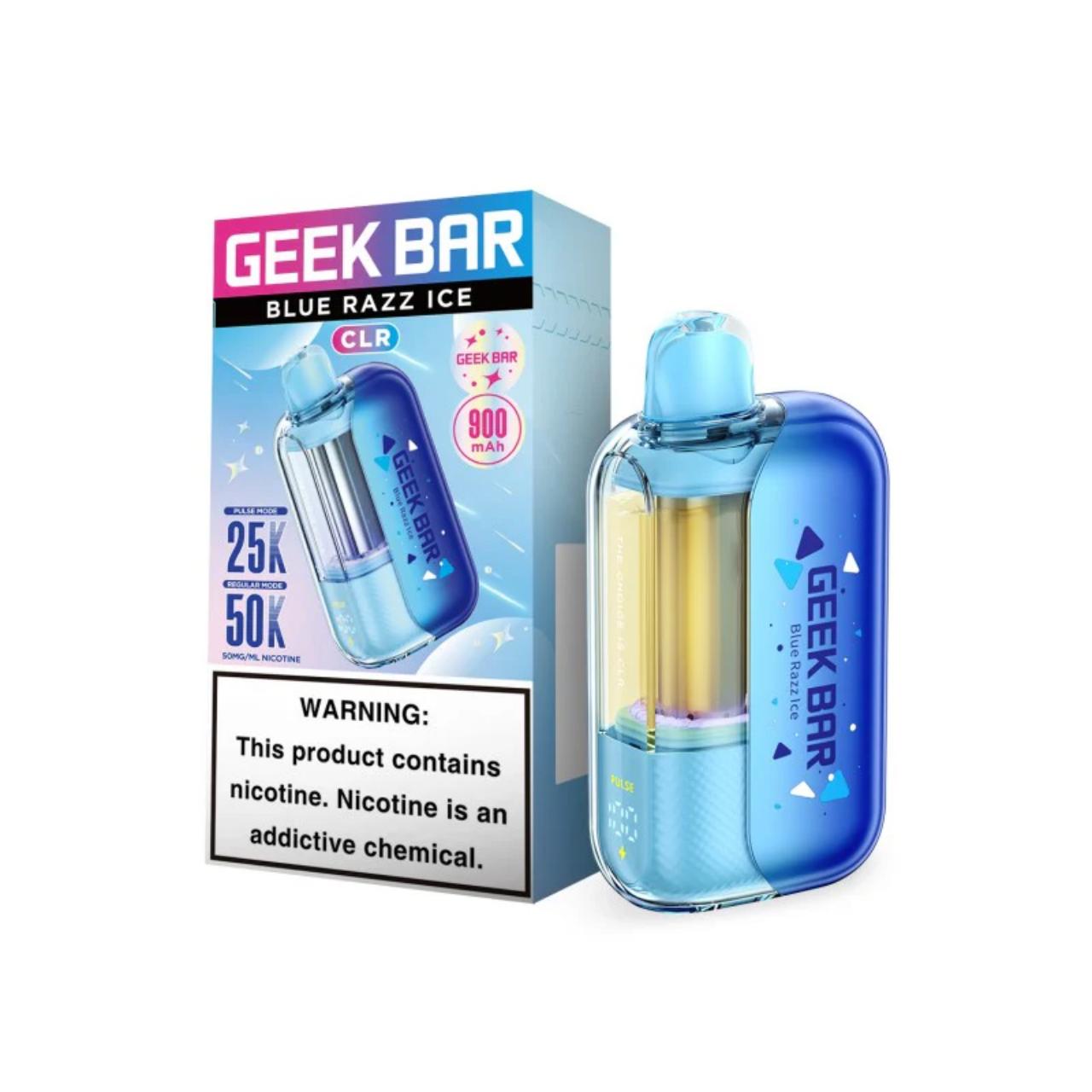 Geek Bar CLR 50K Puff Disposable Blue Razz Ice Geek Bar CLR 50K Puff Disposable Blue Razz Ice