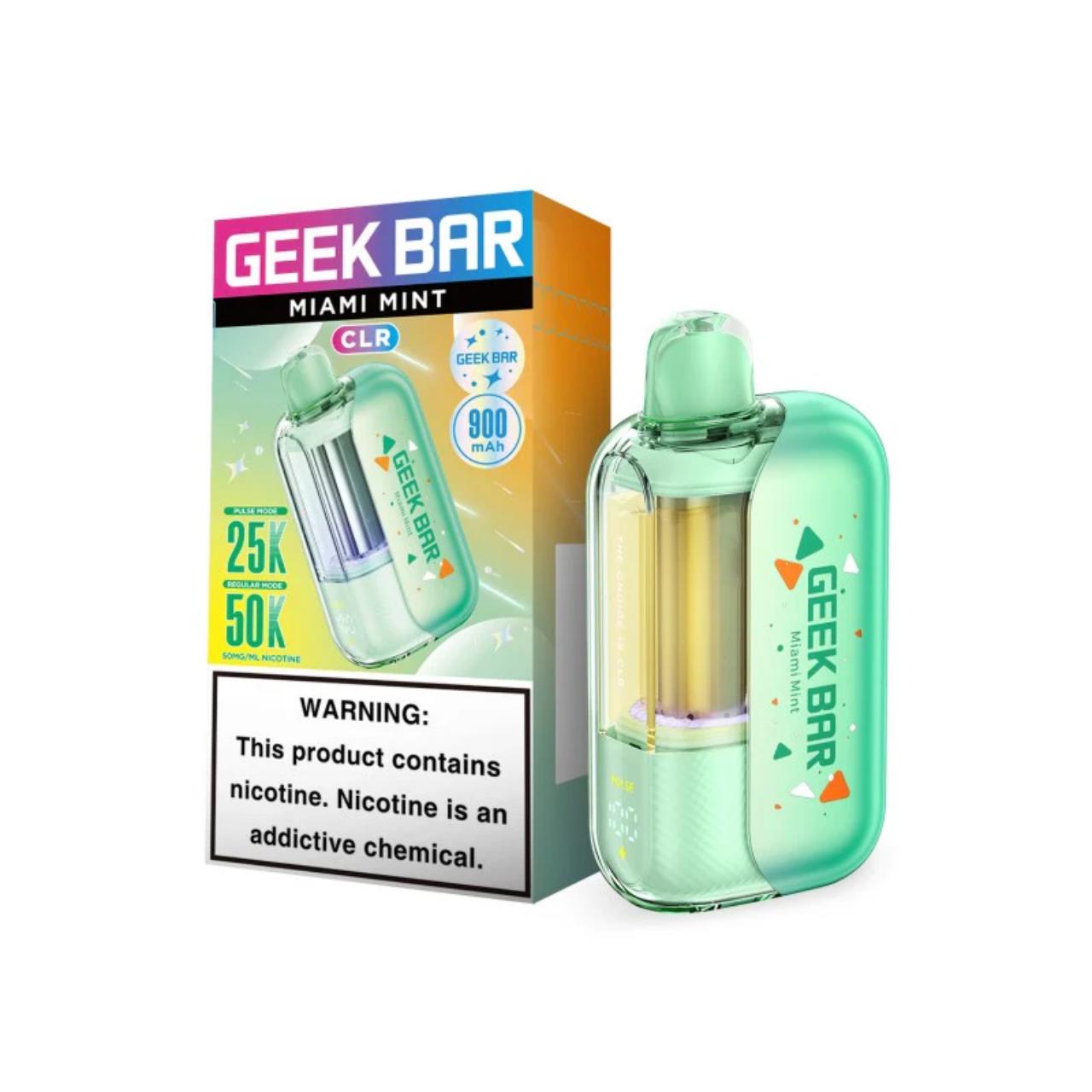 Geek Bar CLR 50K Puff Disposable Miami Mint Geek Bar CLR 50K Puff Disposable Miami Mint