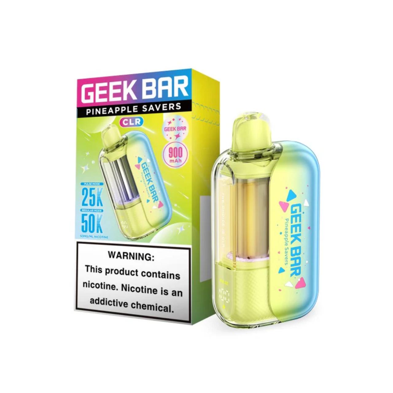 Geek Bar CLR 50K Puff Disposable Pineapple Savers Geek Bar CLR 50K Puff Disposable Pineapple Savers