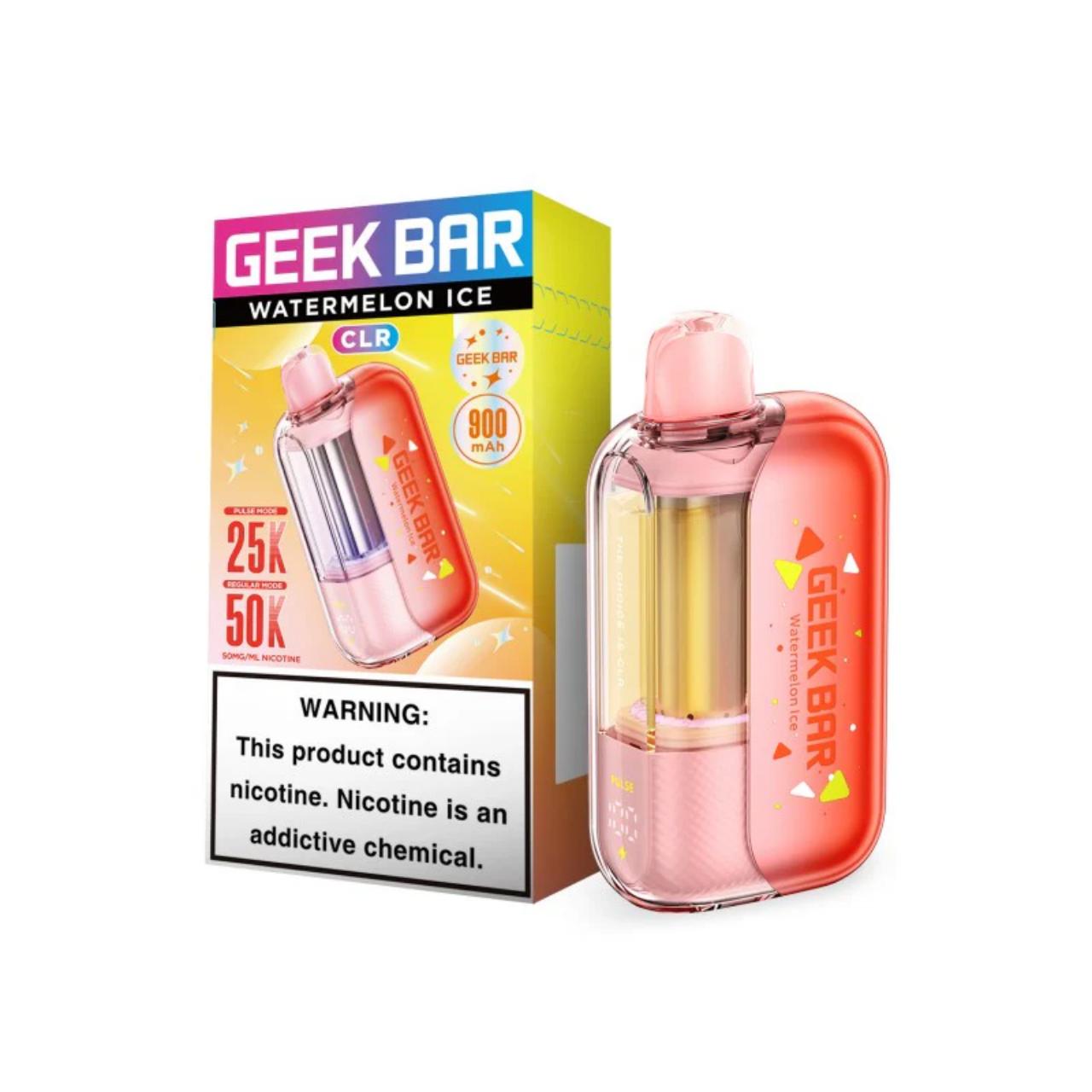 Geek Bar CLR 50K Puff Disposable Watermelon Ice Geek Bar CLR 50K Puff Disposable Watermelon Ice