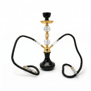 Aadhi Gold Hookah Kit-Black