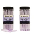BLAZY SUSAN CONES - 98MM PURPLE JAR- 50CT