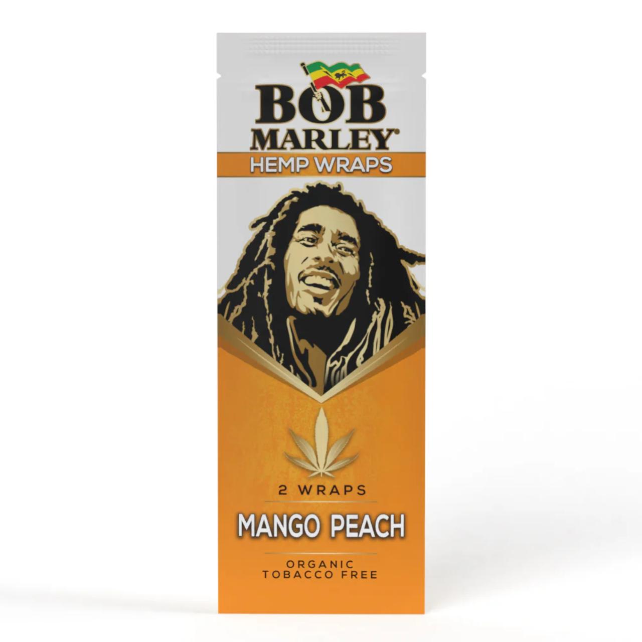 BOB MARLEY HEMP WRAPS -1PK-2CT MANGO PEACH