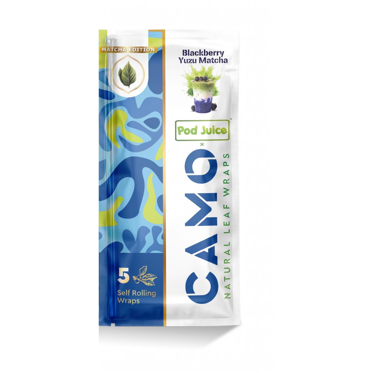 Camo X Pod Wraps Classic 1PK- 5ct Matcha Edition Blackberry Yuzu