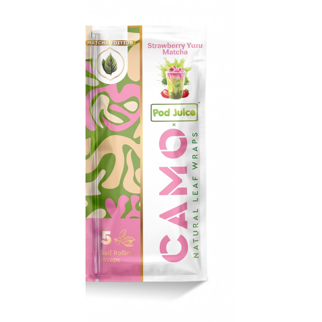Camo X Pod Wraps Classic 1PK- 5ct Matcha Edition Strawberry Yuzu