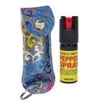 Cheetah Pepper Spray-Silver Flower