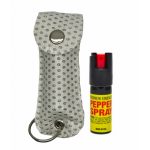 Cheetah Pepper Spray-White Bling