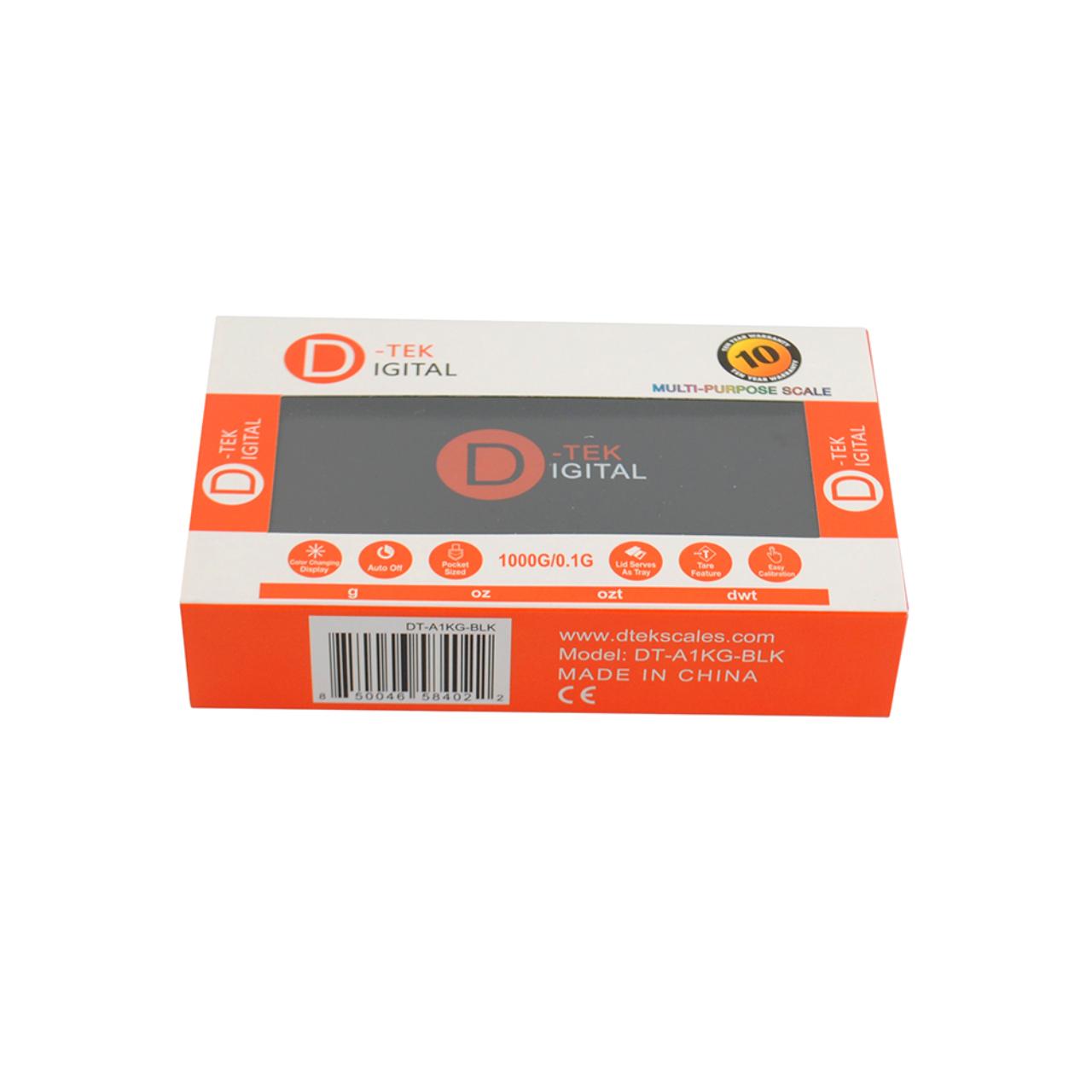 D-TEK DIGITAL SCALE 1000G-0.1G -BLACK - DT-BL1KG D-TEK DIGITAL SCALE 1000G-0.1G -BLACK - DT-BL1KG