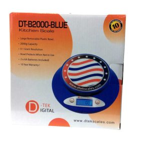 D-TEK DIGITAL SCALE - 2000G 0.1G -BLUE- DT-B2000
