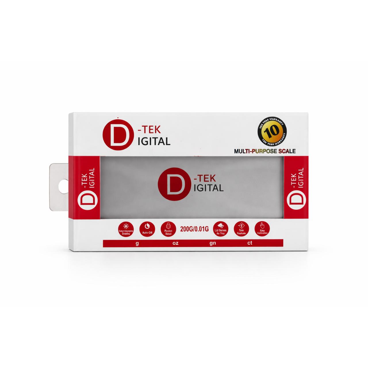 D-TEK DIGITAL SCALE -200G SILVER - DT-A201