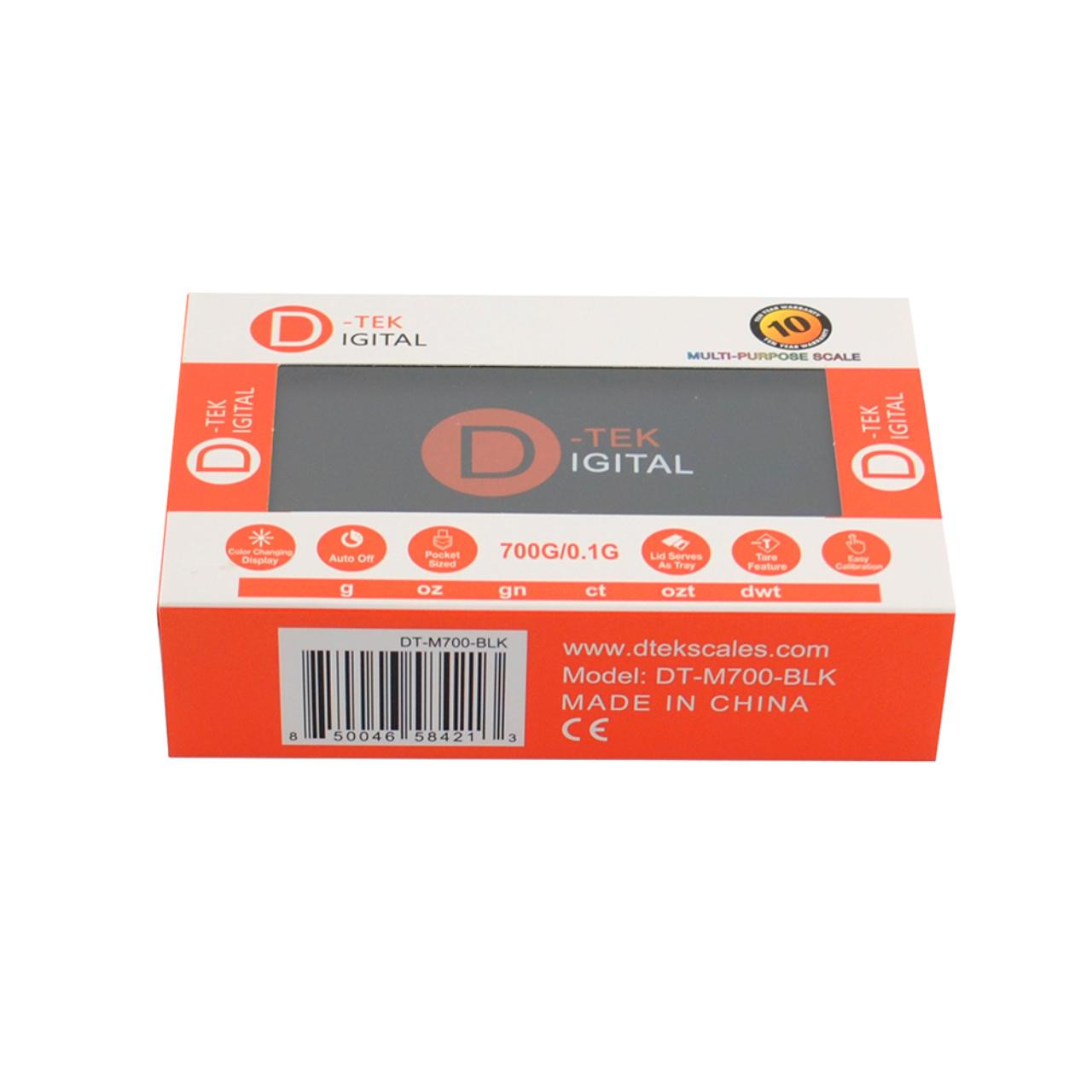 D-TEK DIGITAL SCALE - 700G 0.1G - BLACK -DT-M700 D-TEK DIGITAL SCALE - 700G 0.1G - BLACK -DT-M700