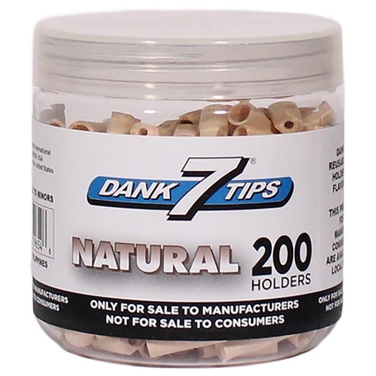 DANK7TIPS - HOLDERS Jar 200CT-Natural