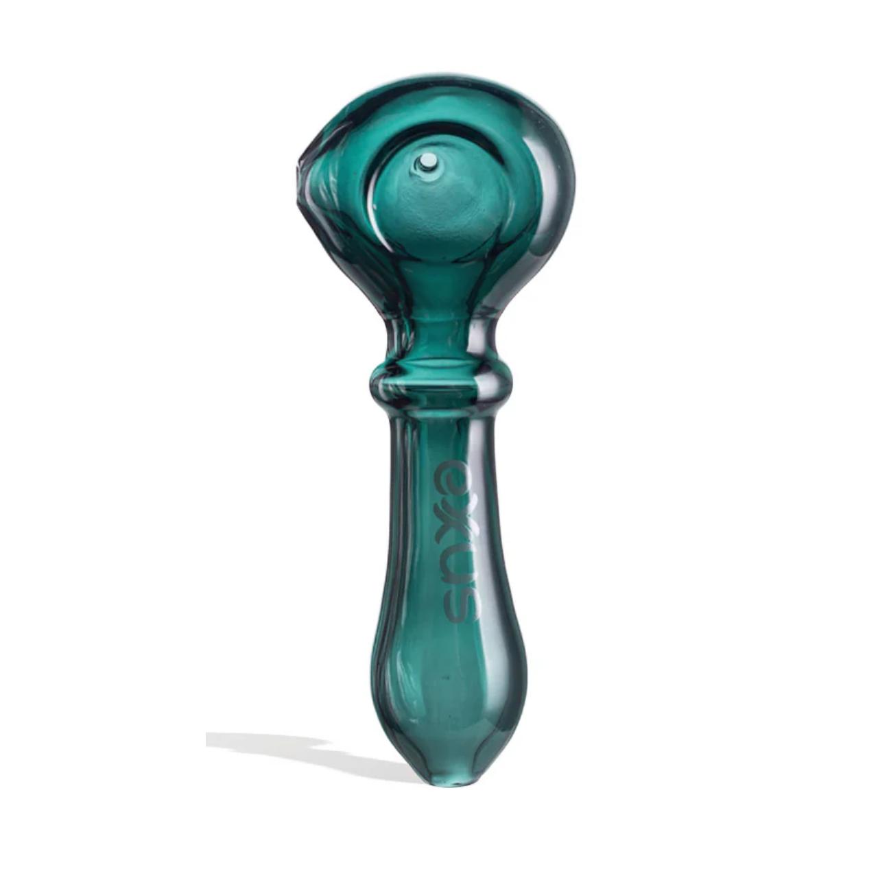 EXXUS WAND - GLASS - HAND PIPE CLEAR GREEN EXXUS WAND - GLASS - HAND PIPE CLEAR GREEN