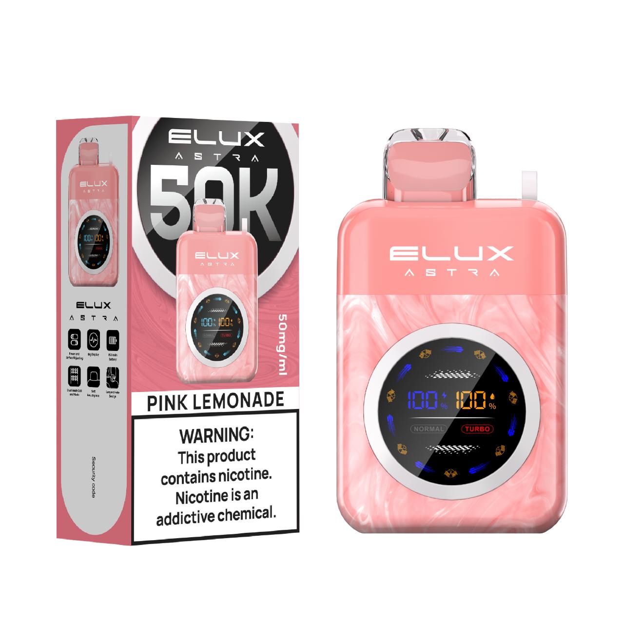 Elux Astra 50K Puff Disposable Pink Lemonade Elux Astra 50K Puff Disposable Pink Lemonade