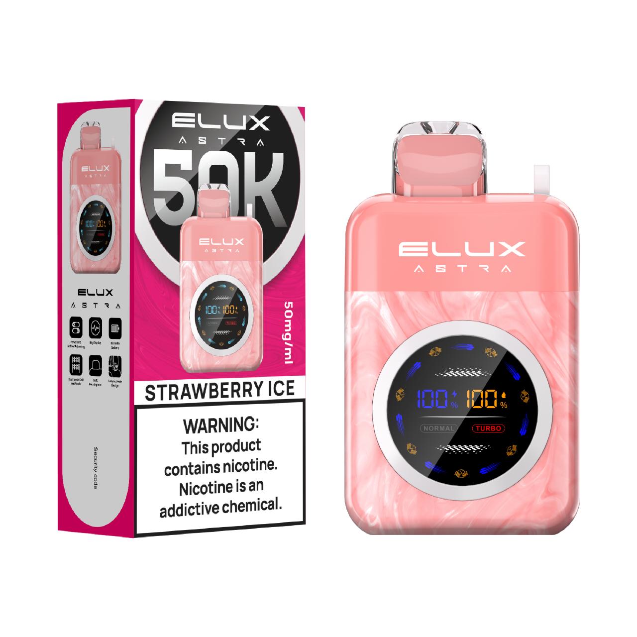 Elux Astra 50K Puff Disposable Strawberry Ice Elux Astra 50K Puff Disposable Strawberry Ice