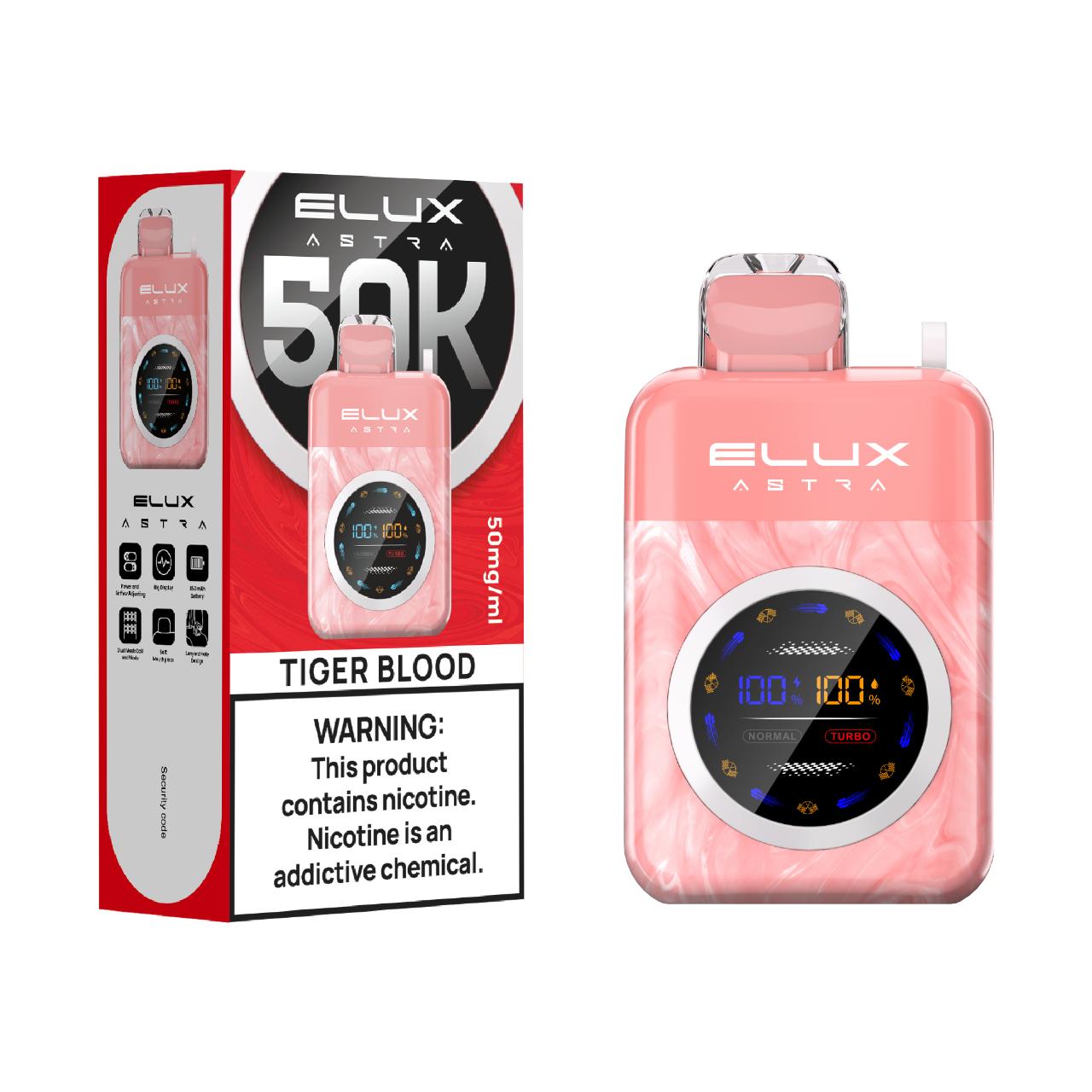 Elux Astra 50K Puff Disposable Tiger Blood Elux Astra 50K Puff Disposable Tiger Blood
