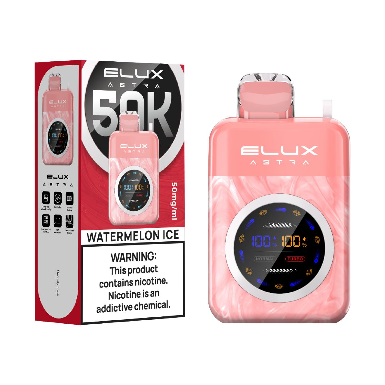 Elux Astra 50K Puff Disposable Watermelon Ice Elux Astra 50K Puff Disposable Watermelon Ice