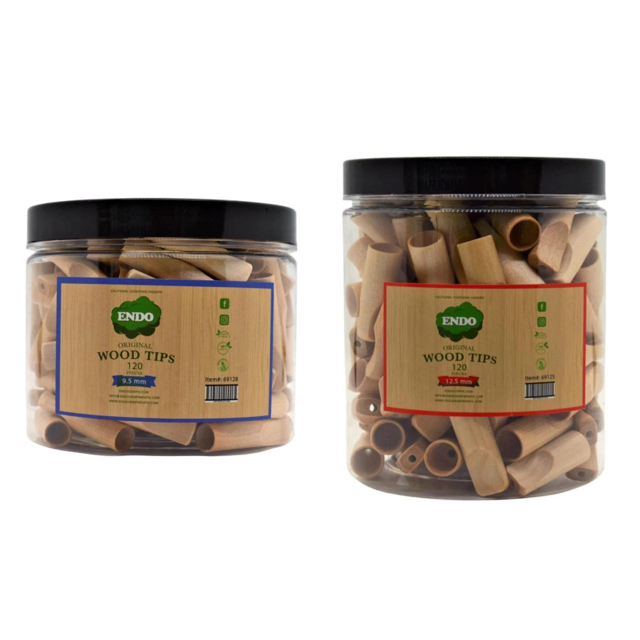 Endo Wood Tips Jar 120CT
