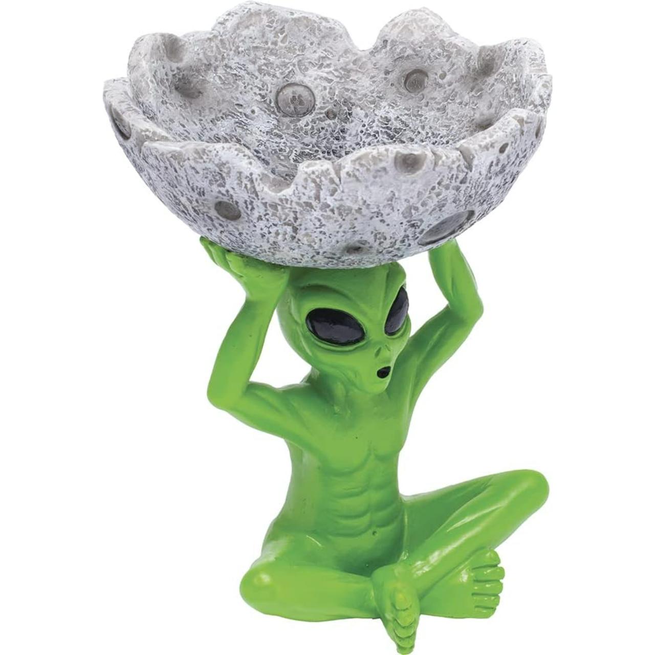 FUJIMA ASHTRAY ALIEN WITH HALF MOON - LT228 FUJIMA ASHTRAY ALIEN WITH HALF MOON - LT228