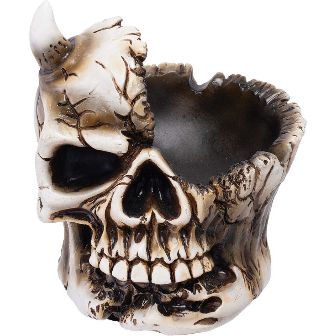 FUJIMA ASHTRAY HALF SKULL - LT260 FUJIMA ASHTRAY HALF SKULL - LT260