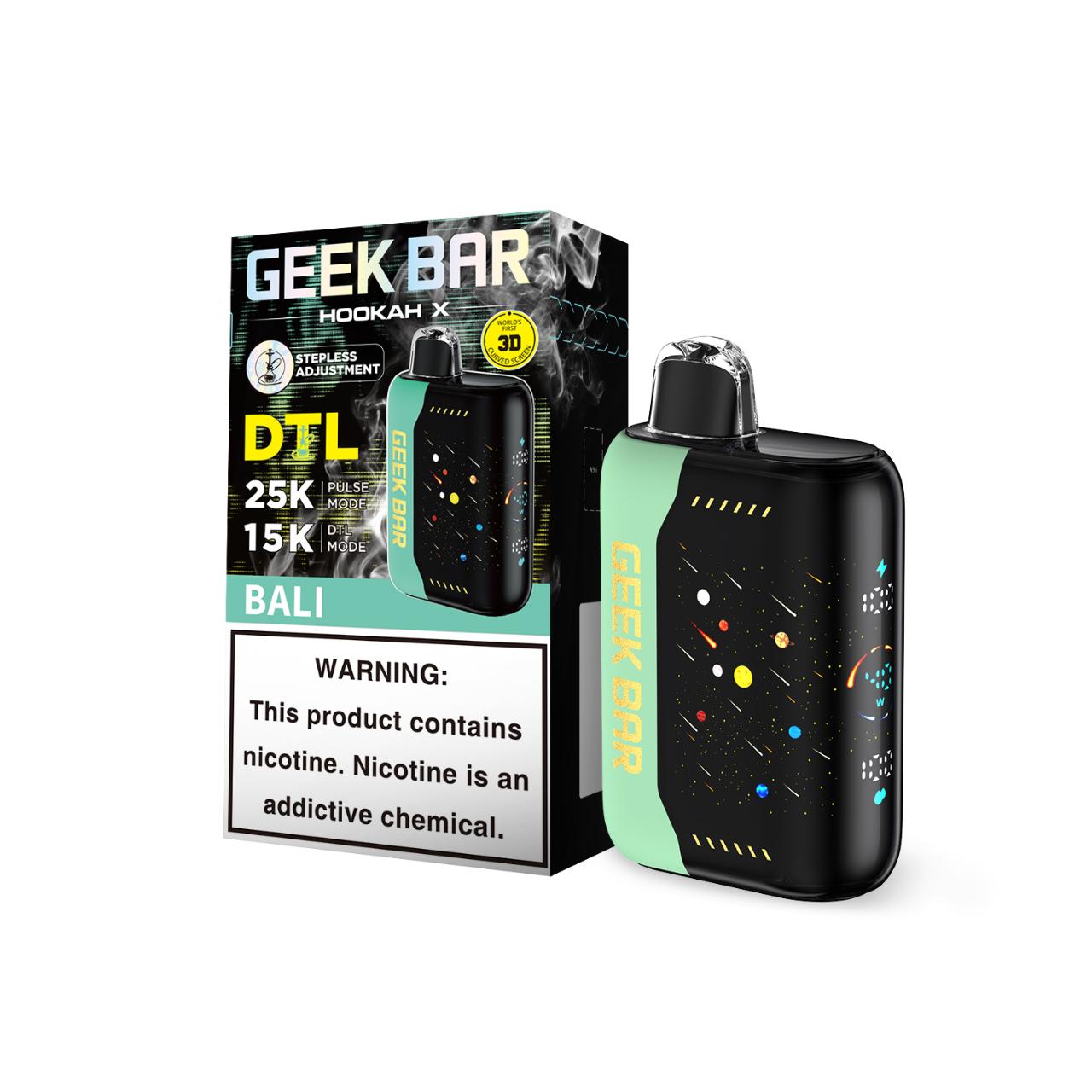 Geek Bar Hookah X 25K Puff Disposable-Bali Geek Bar Hookah X 25K Puff Disposable-Bali