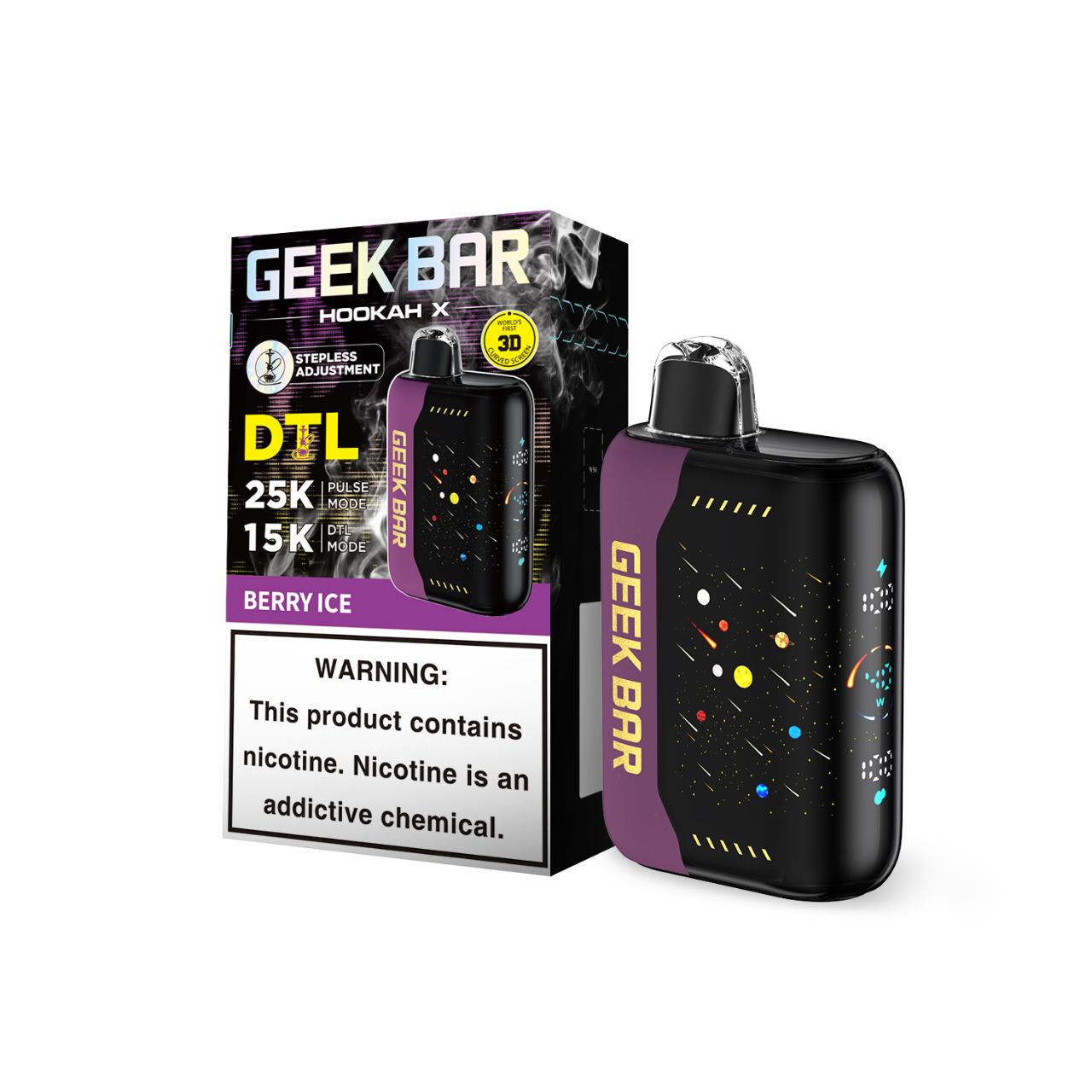 Geek Bar Hookah X 25K Puff Disposable-Berry Ice Geek Bar Hookah X 25K Puff Disposable-Berry Ice