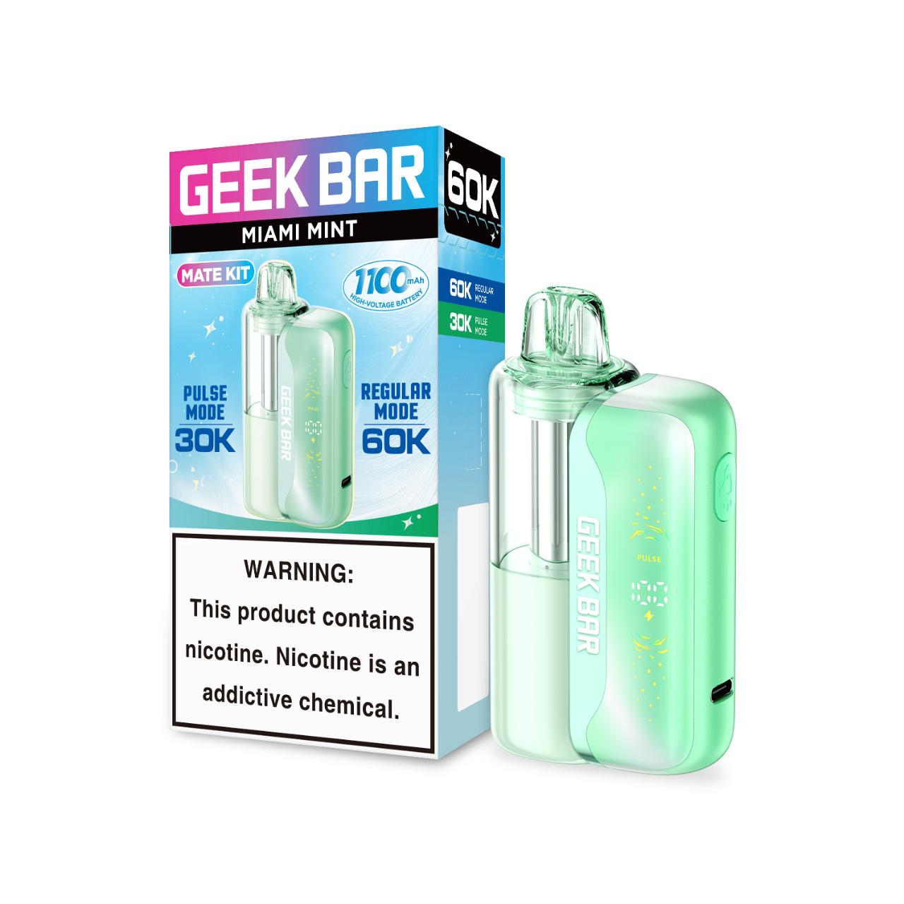 Geek Bar Mate 60K Puff Disposable-Miami Mint Geek Bar Mate 60K Puff Disposable-Miami Mint