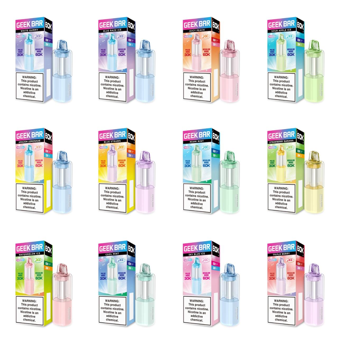 Geek Bar Mate 60K Puff Disposable Pre-Filled Replacement Pod Cartridge - 1PK Geek Bar Mate 60K Puff Disposable Pre-Filled Replacement Pod Cartridge - 1PK