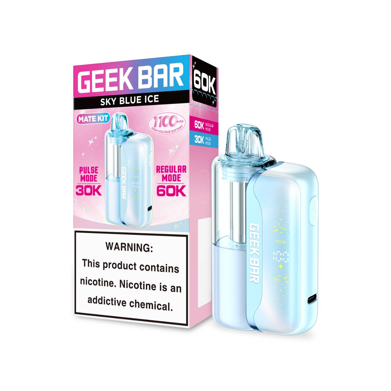 Geek Bar Mate 60K Puff Disposable-Sky Blue Ice Geek Bar Mate 60K Puff Disposable-Sky Blue Ice
