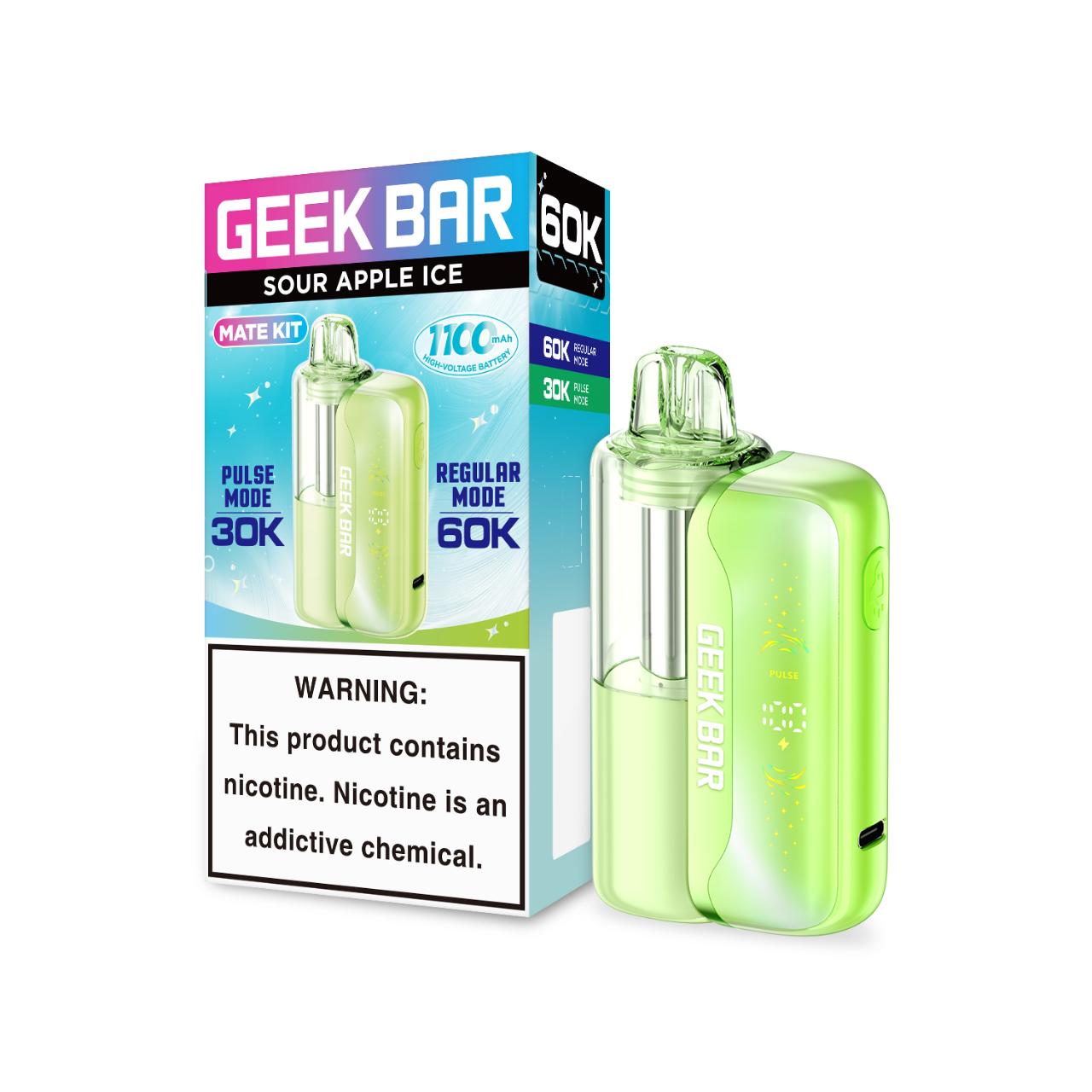 Geek Bar Mate 60K Puff Disposable-Sour Apple Ice Geek Bar Mate 60K Puff Disposable-Sour Apple Ice