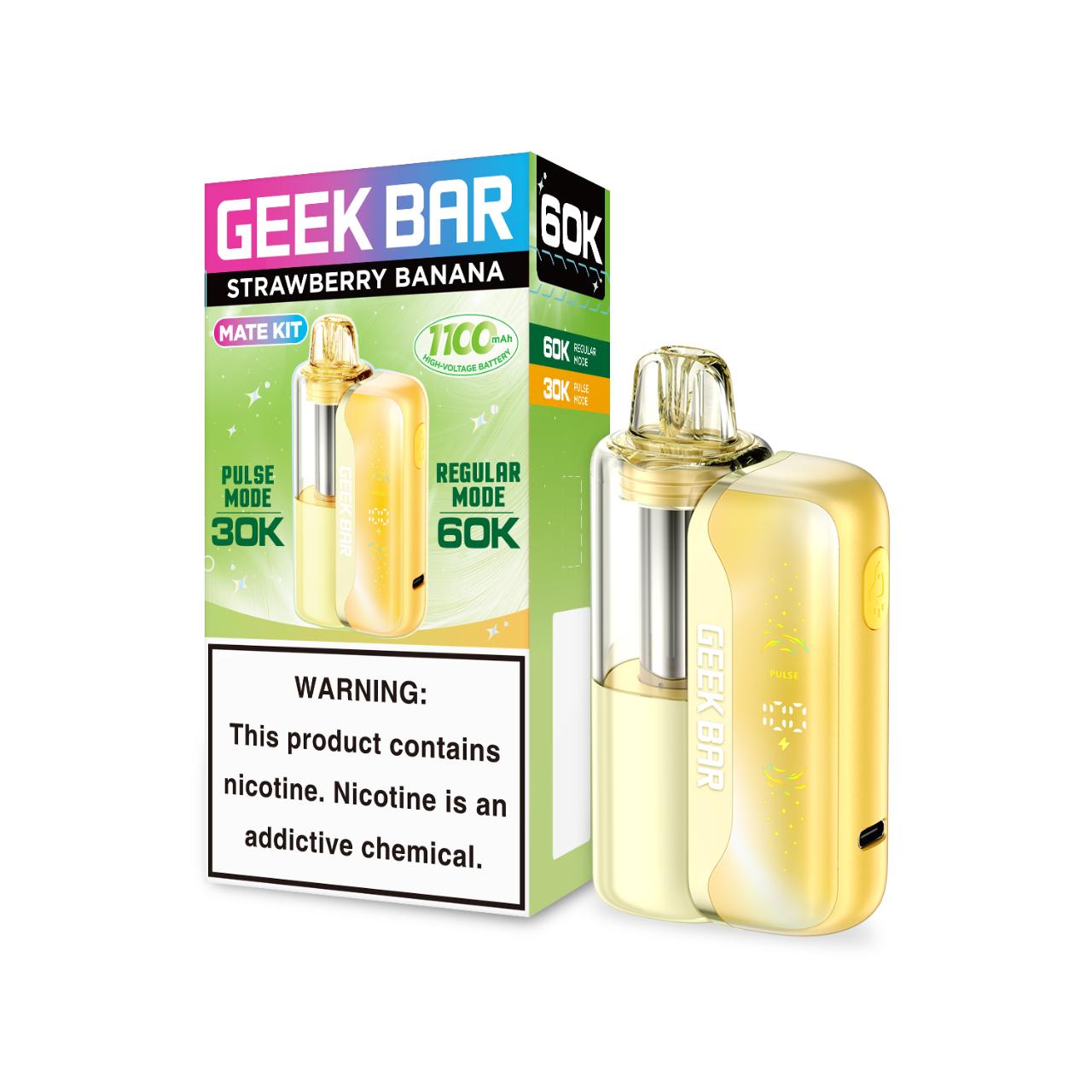 Geek Bar Mate 60K Puff Disposable-Strawberry Banana Geek Bar Mate 60K Puff Disposable-Strawberry Banana