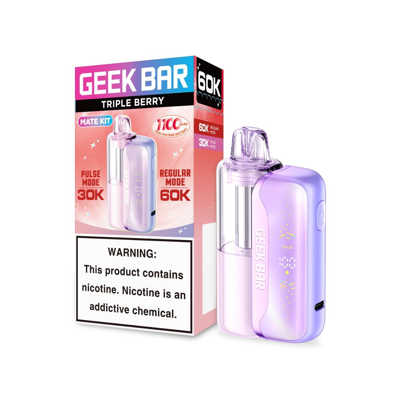 Geek Bar Mate 60K Puff Disposable-Triple Berry Geek Bar Mate 60K Puff Disposable-Triple Berry