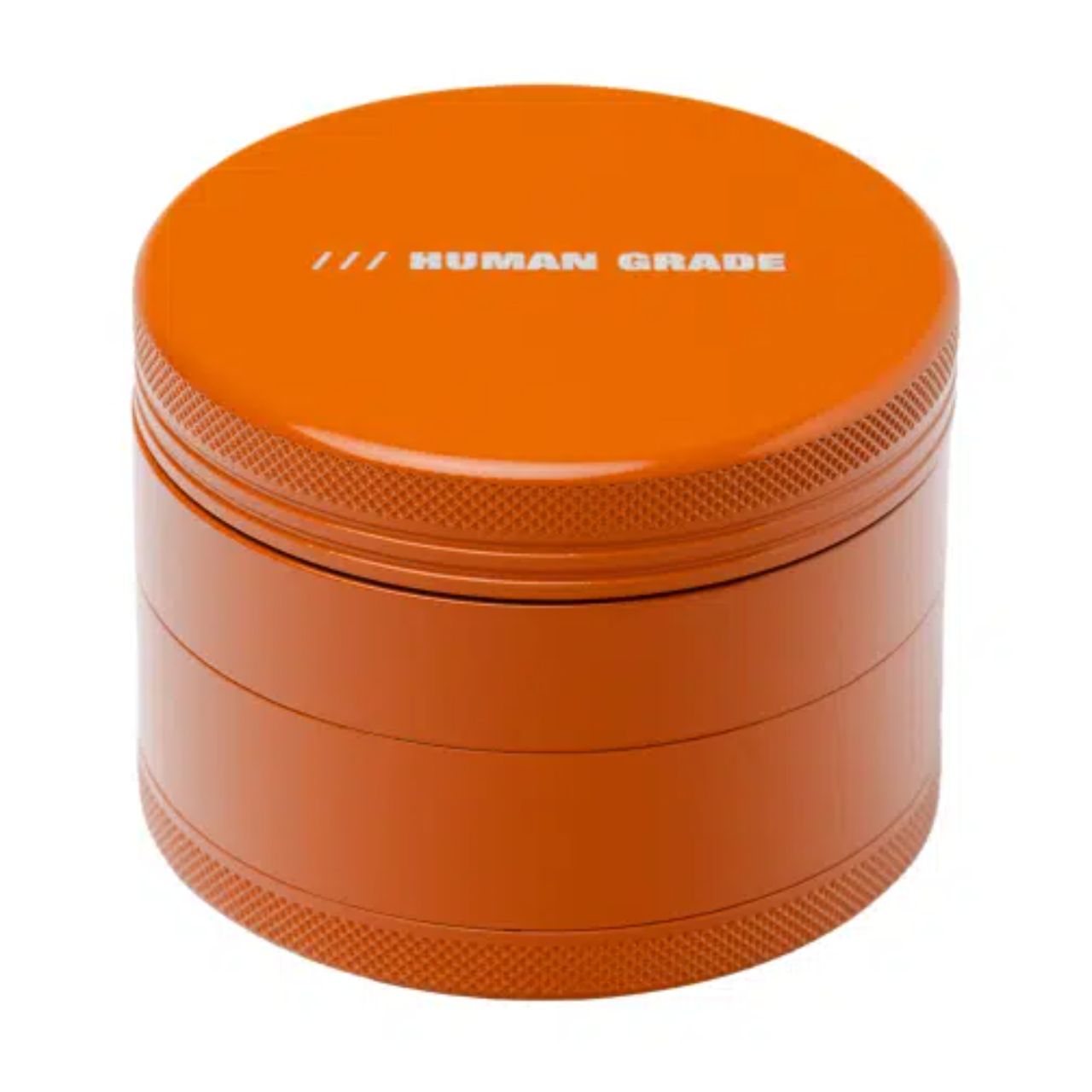 Human Grade 4 Piece Aluminum Grinder-Orange Human Grade 4 Piece Aluminum Grinder-Orange