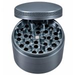 Human Grade 4 Piece Aluminum W Rubber Grinder Gray (Nimbus)