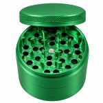 Human Grade 4 Piece Aluminum W Rubber Grinder Green