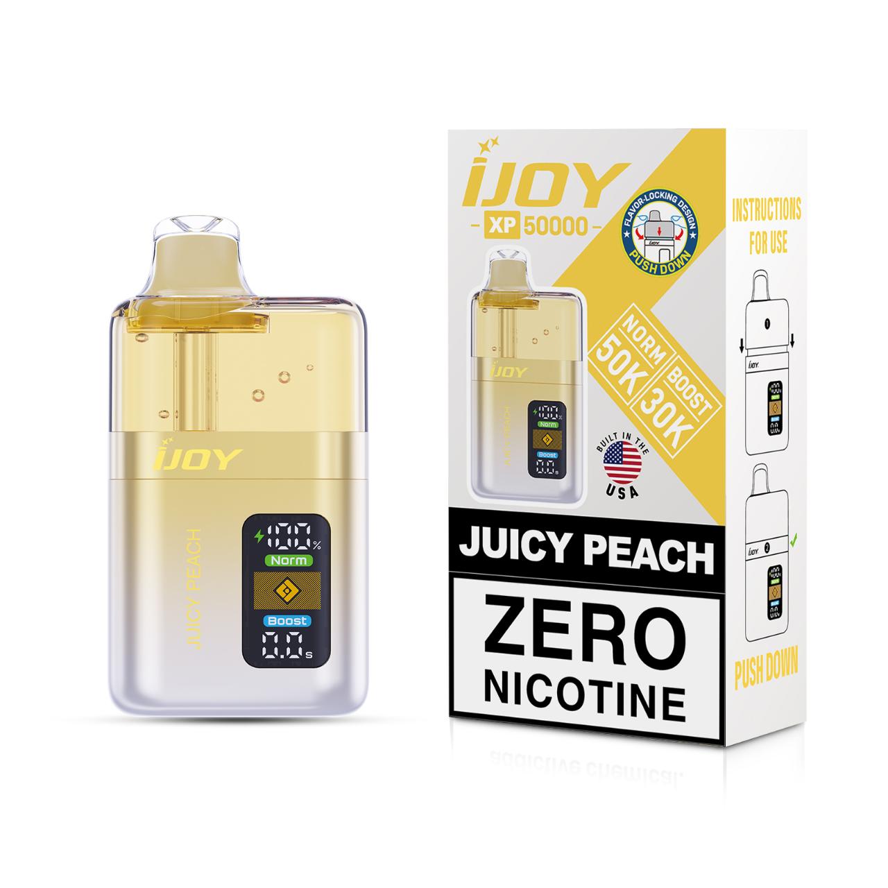 IJoy XP50000 Puff Zero Nicotine Disposable-Juicy peach