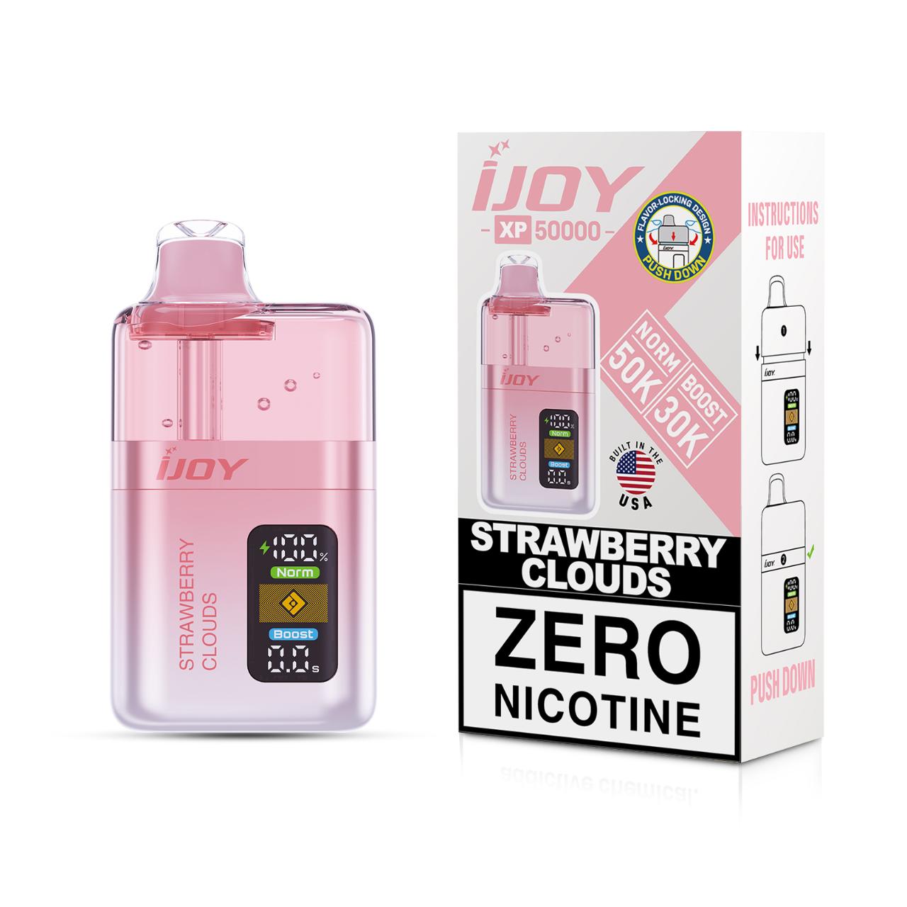 IJoy XP50000 Puff Zero Nicotine Disposable-Strawberry clouds