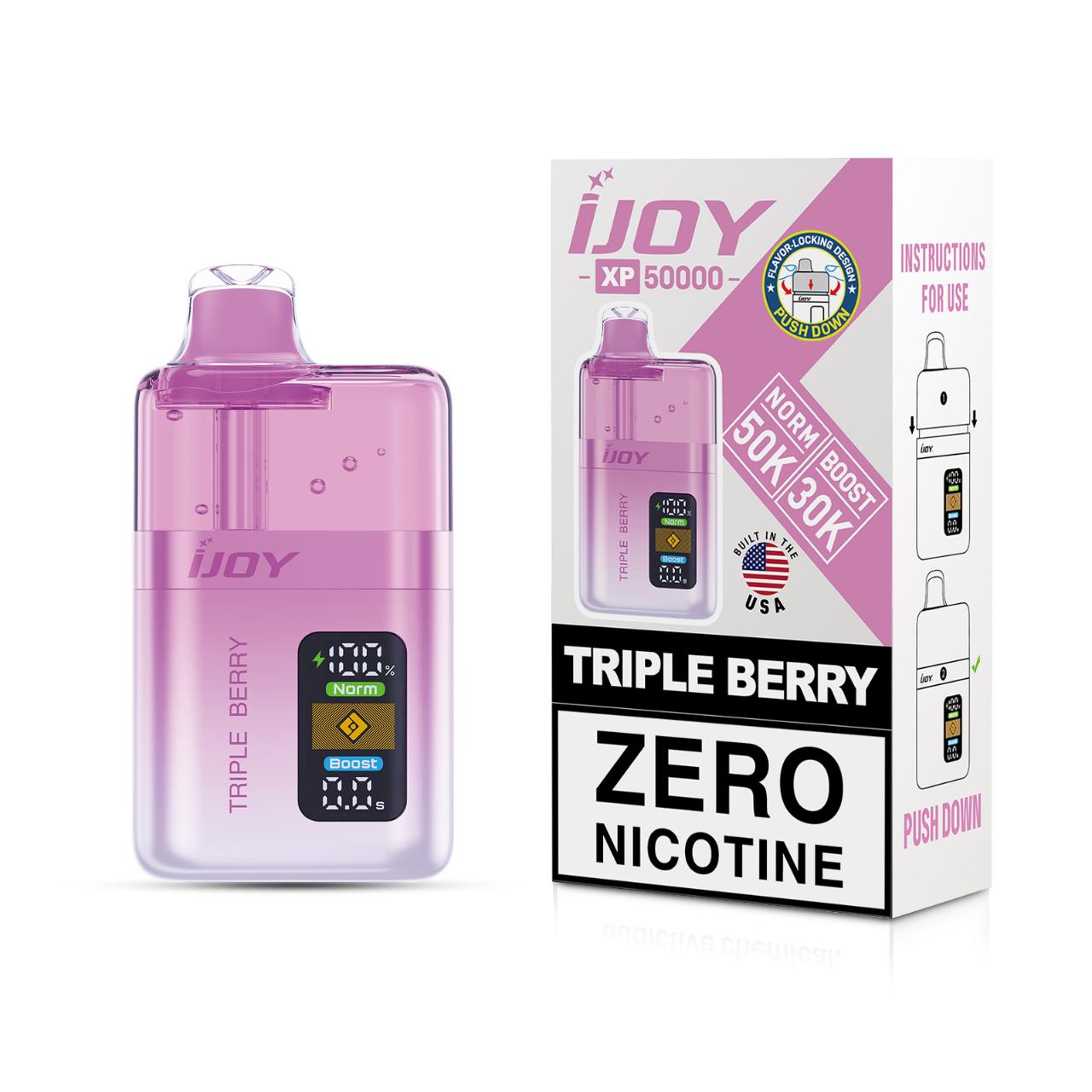 IJoy XP50000 Puff Zero Nicotine Disposable-Triple Berry