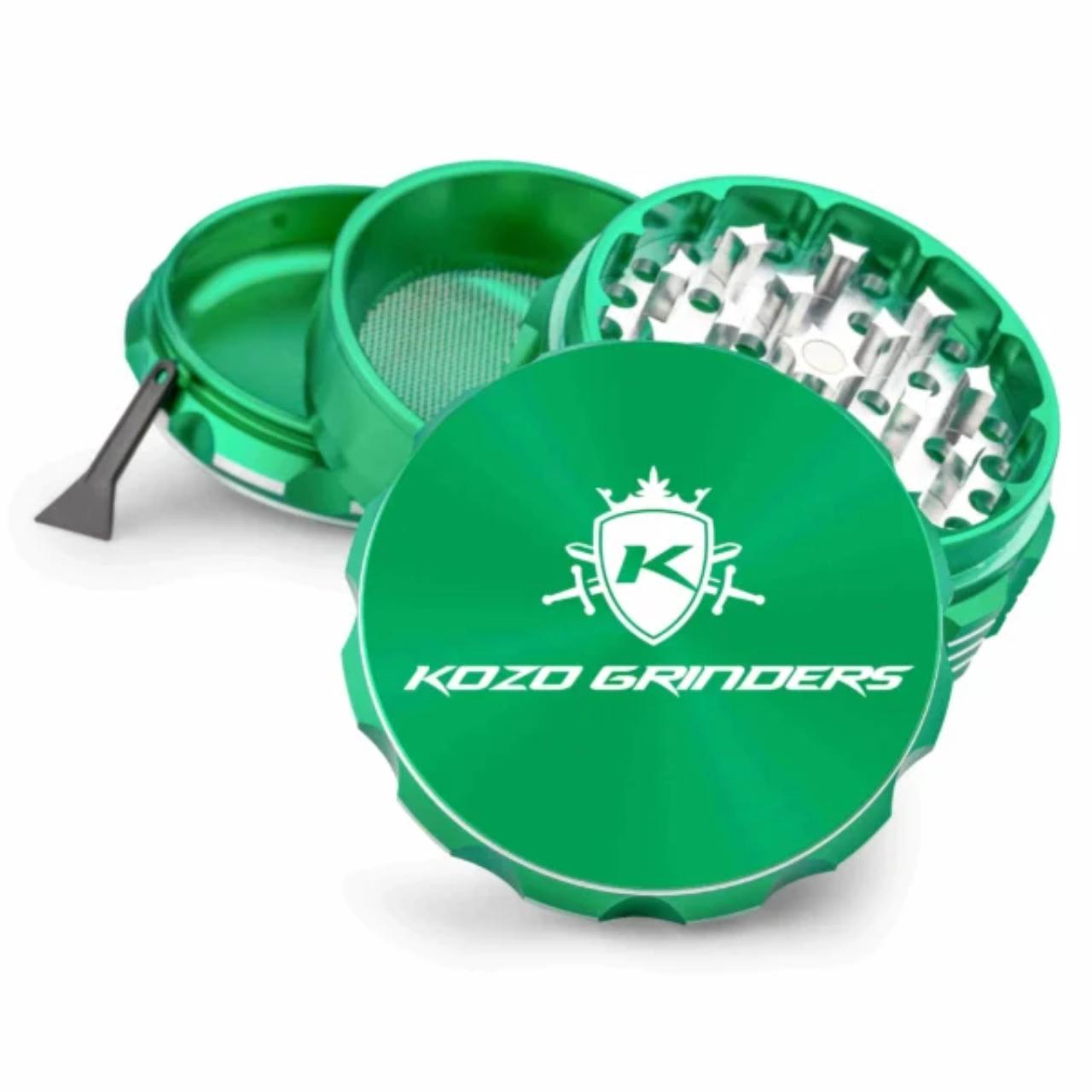 KOZO GRINDER M1- 3 Inch ALUMINUM 4CT-GREEN KOZO GRINDER M1- 3 Inch ALUMINUM 4CT-GREEN