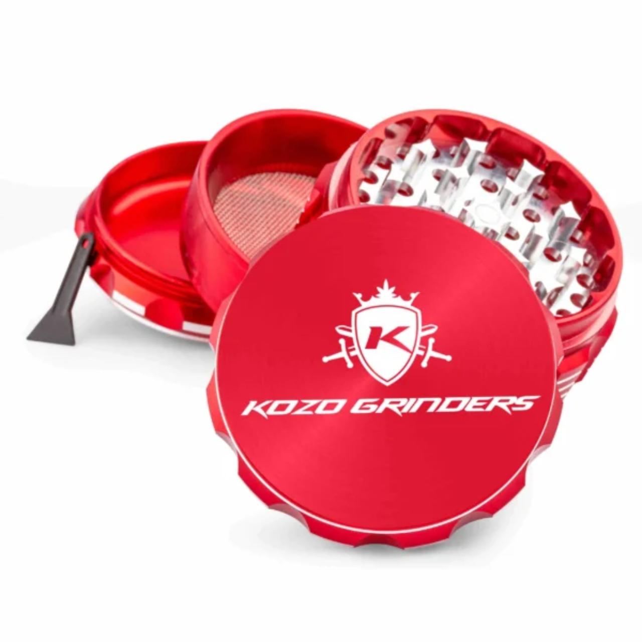 KOZO GRINDER M1- 3 Inch ALUMINUM 4CT-RED KOZO GRINDER M1- 3 Inch ALUMINUM 4CT-RED
