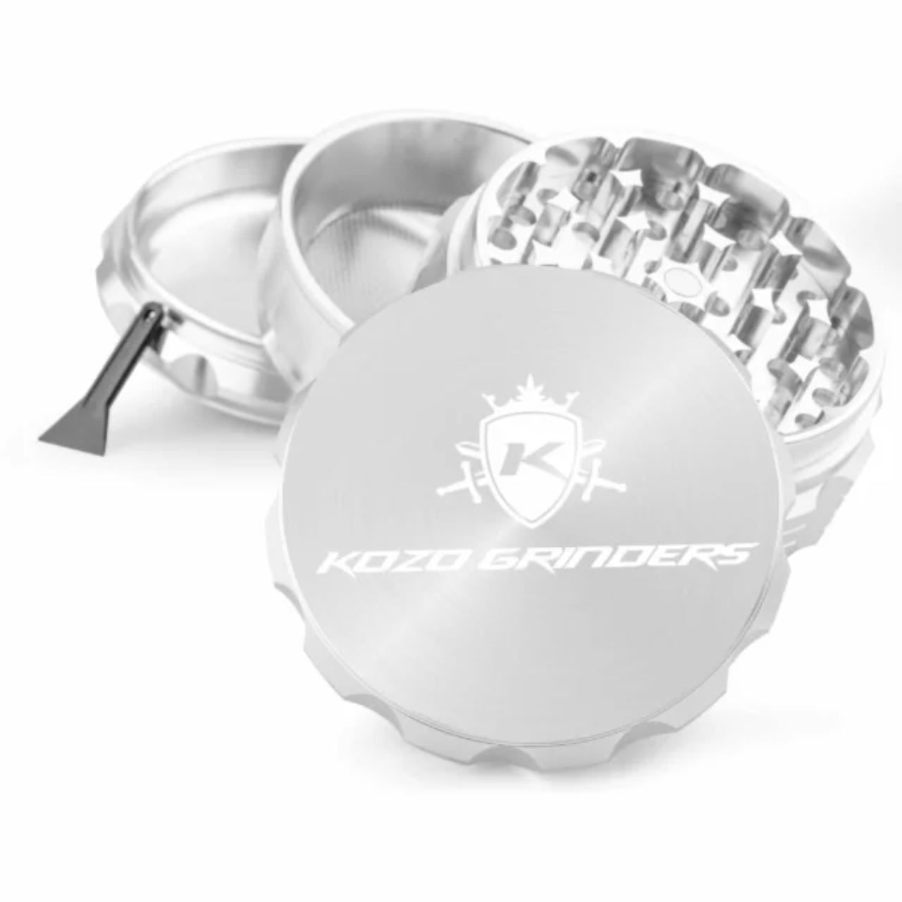KOZO GRINDER M1- 3 Inch ALUMINUM 4CT-SILVER KOZO GRINDER M1- 3 Inch ALUMINUM 4CT-SILVER