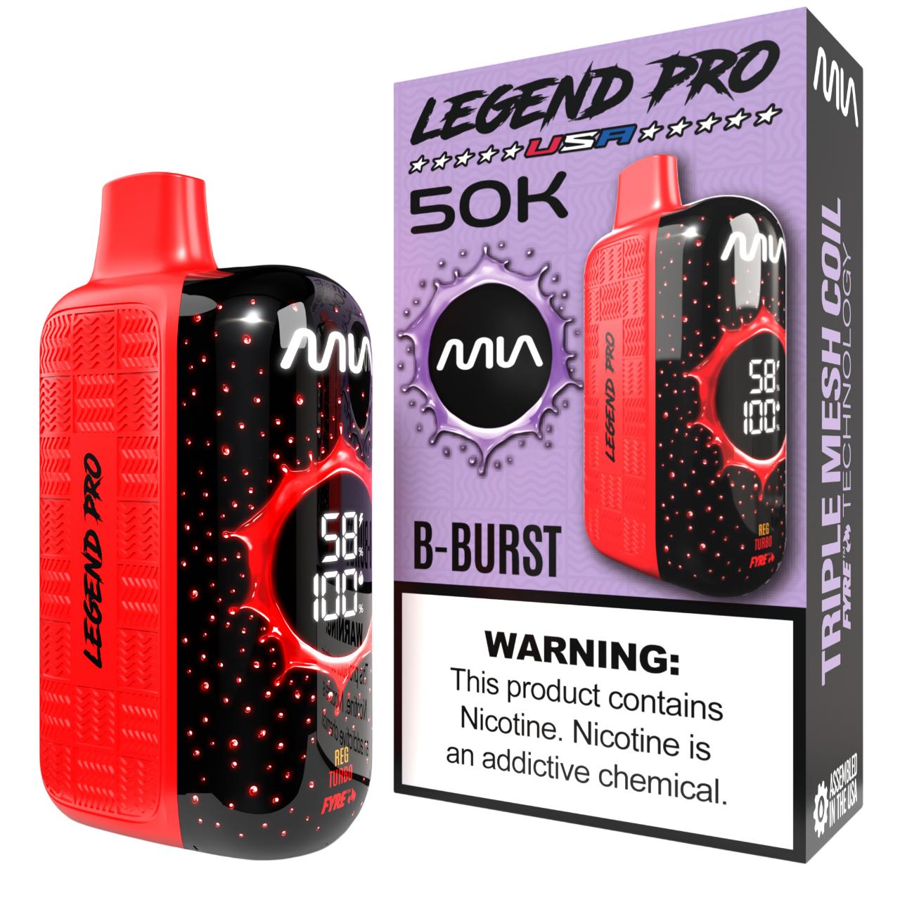 MIA Legend Pro 50K Puff Disposable B-BURST MIA Legend Pro 50K Puff Disposable B-BURST