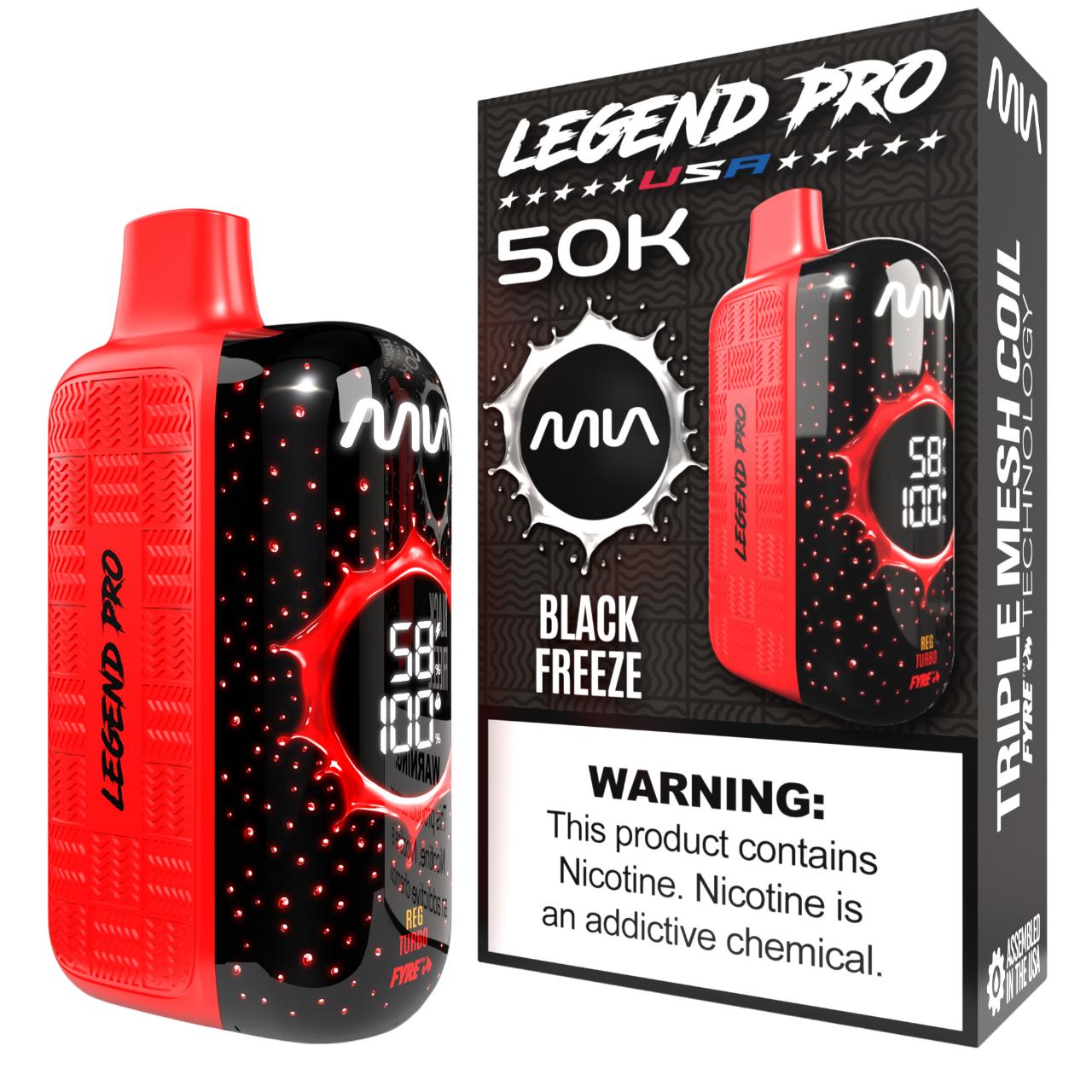 MIA Legend Pro 50K Puff Disposable BLACK FREEZE MIA Legend Pro 50K Puff Disposable BLACK FREEZE