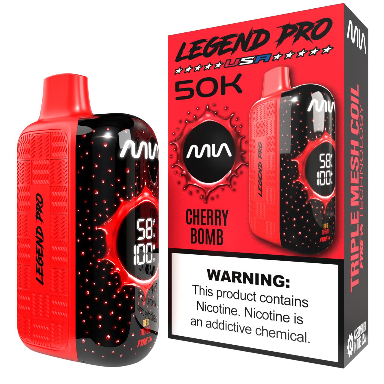 MIA Legend Pro 50K Puff Disposable CHERRY BOMB MIA Legend Pro 50K Puff Disposable CHERRY BOMB
