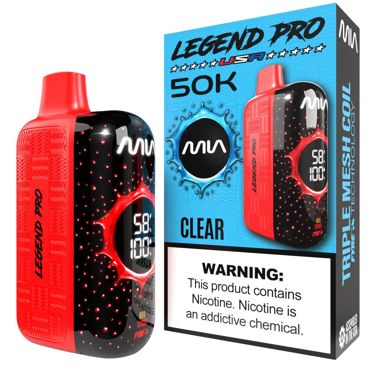 MIA Legend Pro 50K Puff Disposable CLEAR MIA Legend Pro 50K Puff Disposable CLEAR