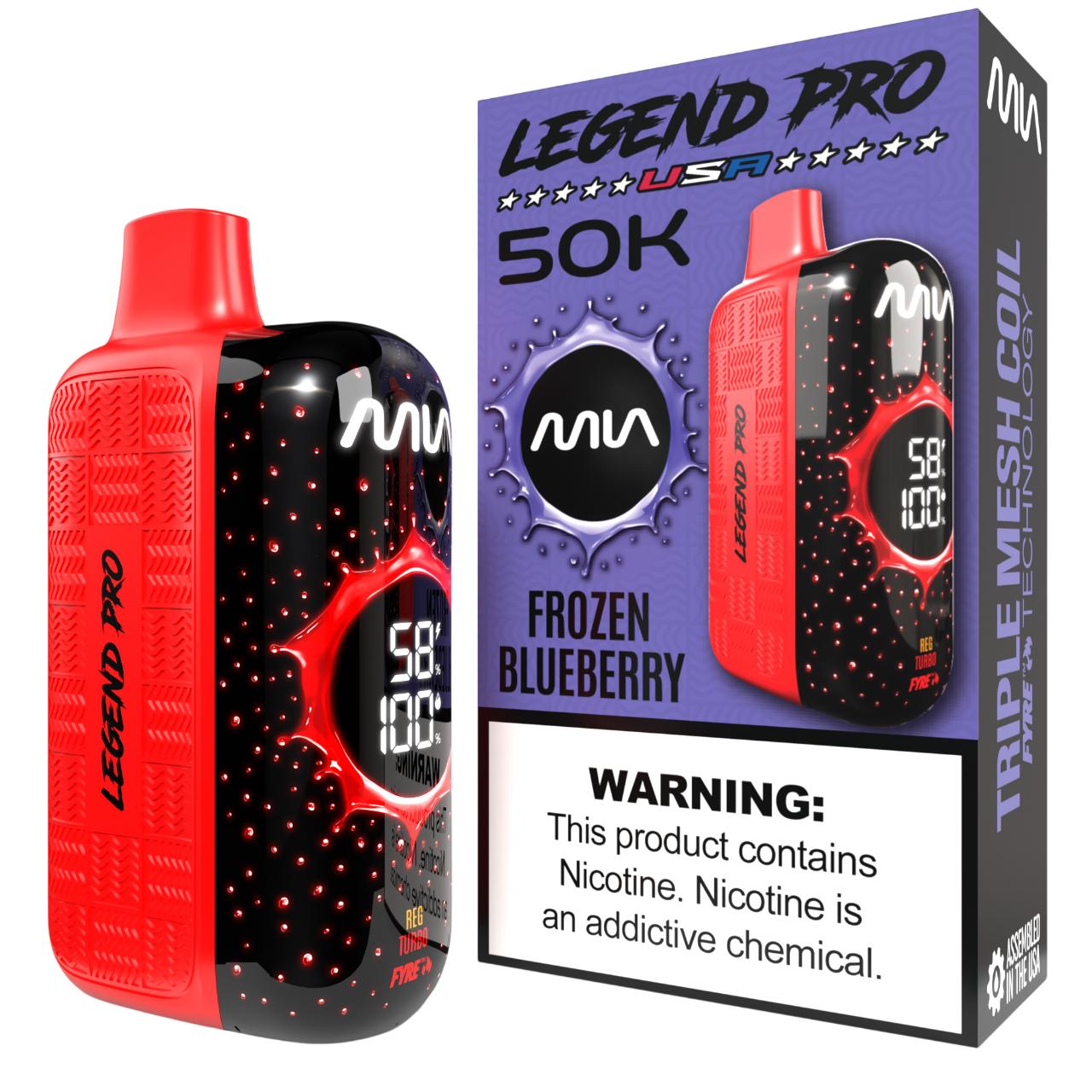 MIA Legend Pro 50K Puff Disposable FROZEN BLUEBERRY MIA Legend Pro 50K Puff Disposable FROZEN BLUEBERRY