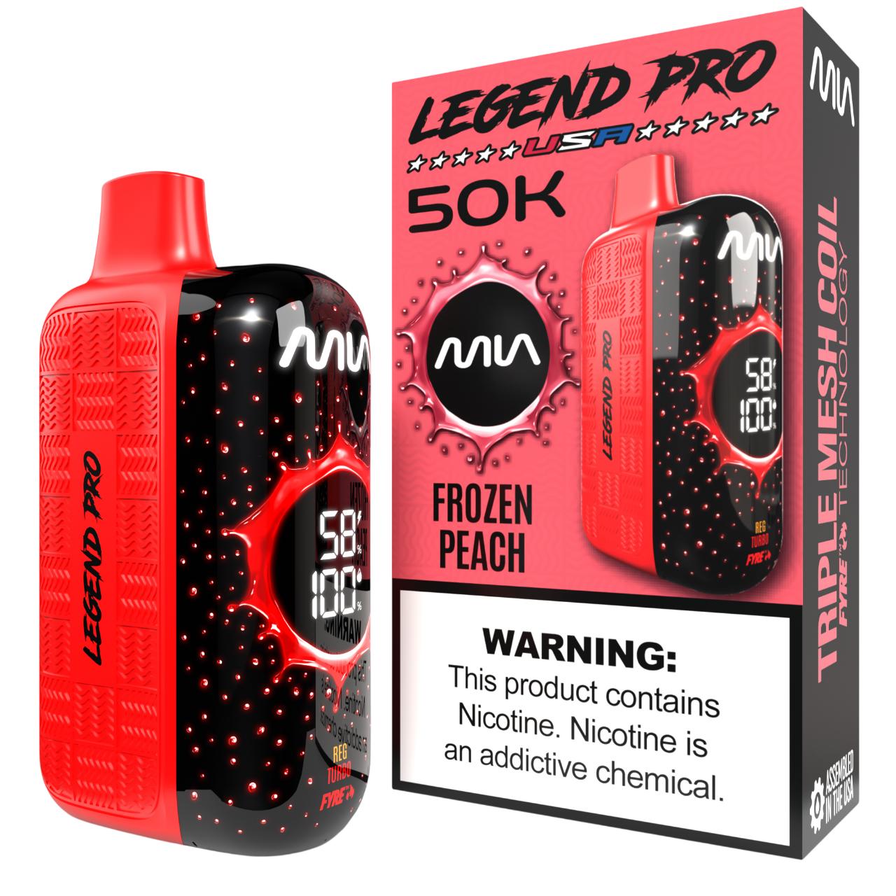 MIA Legend Pro 50K Puff Disposable FROZEN PEACH MIA Legend Pro 50K Puff Disposable FROZEN PEACH