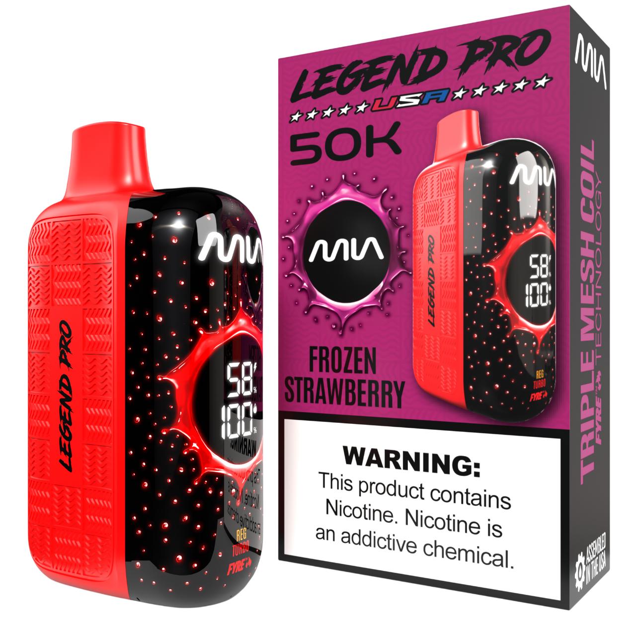 MIA Legend Pro 50K Puff Disposable FROZEN STRAWBERRY MIA Legend Pro 50K Puff Disposable FROZEN STRAWBERRY
